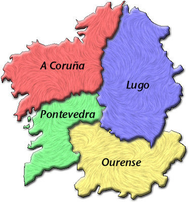 mapa galicia